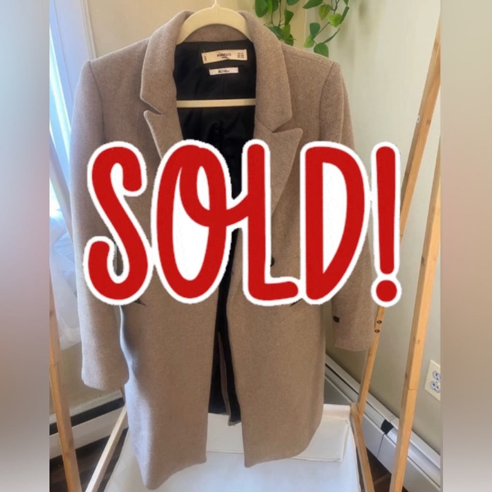 Mango Wool Tan Coat